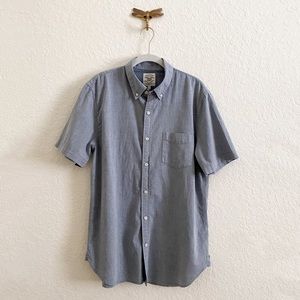 True Craft Blue Casual Button Down Shirt